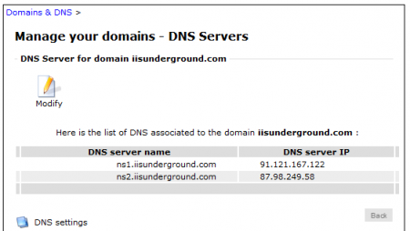 Edit DNS Name Servers Edit DNS Name Servers